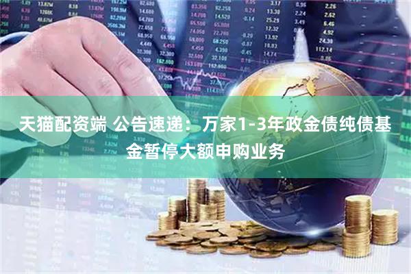 天猫配资端 公告速递:万家1-3年政金债纯债基金暂停大额申购业务