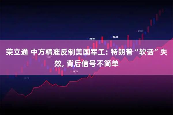 荣立通 中方精准反制美国军工: 特朗普“软话”失效, 背后信号不简单